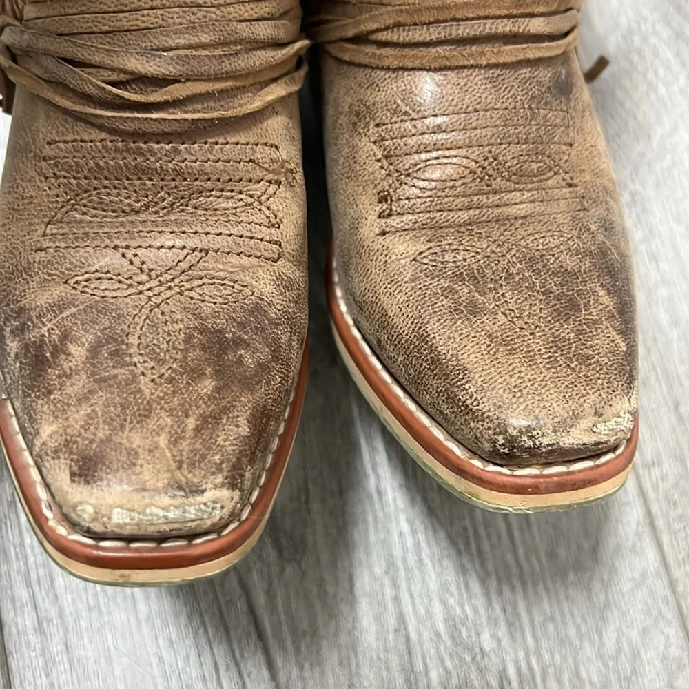 Dan Post Kids Boots in Brown and Cream